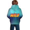 thumbnail image 2 of Ben Azelart Stay Wild Kids' Hoodie 3d Print Sweatshirt Soft Pullover Hooded With Big Pockets For Boys Or Girls Small, 2 of 8