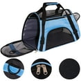 thumbnail image 5 of Pet Carrier Soft-Sided Carriers for Cat Carriers Dog Carrier for Small Medium Cats Dogs Puppies Pet Carrier Airline Approved up to 15 Lbs Cat Dog Pet Travel Carrier (Medium, Blue), 5 of 6