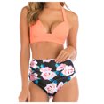 thumbnail image 2 of Women's Bikini Set Fashion Print High Waist Sexy Two Piece Swimsuit for Beach Pool Summer Vacation,Khaki,XL, 2 of 9