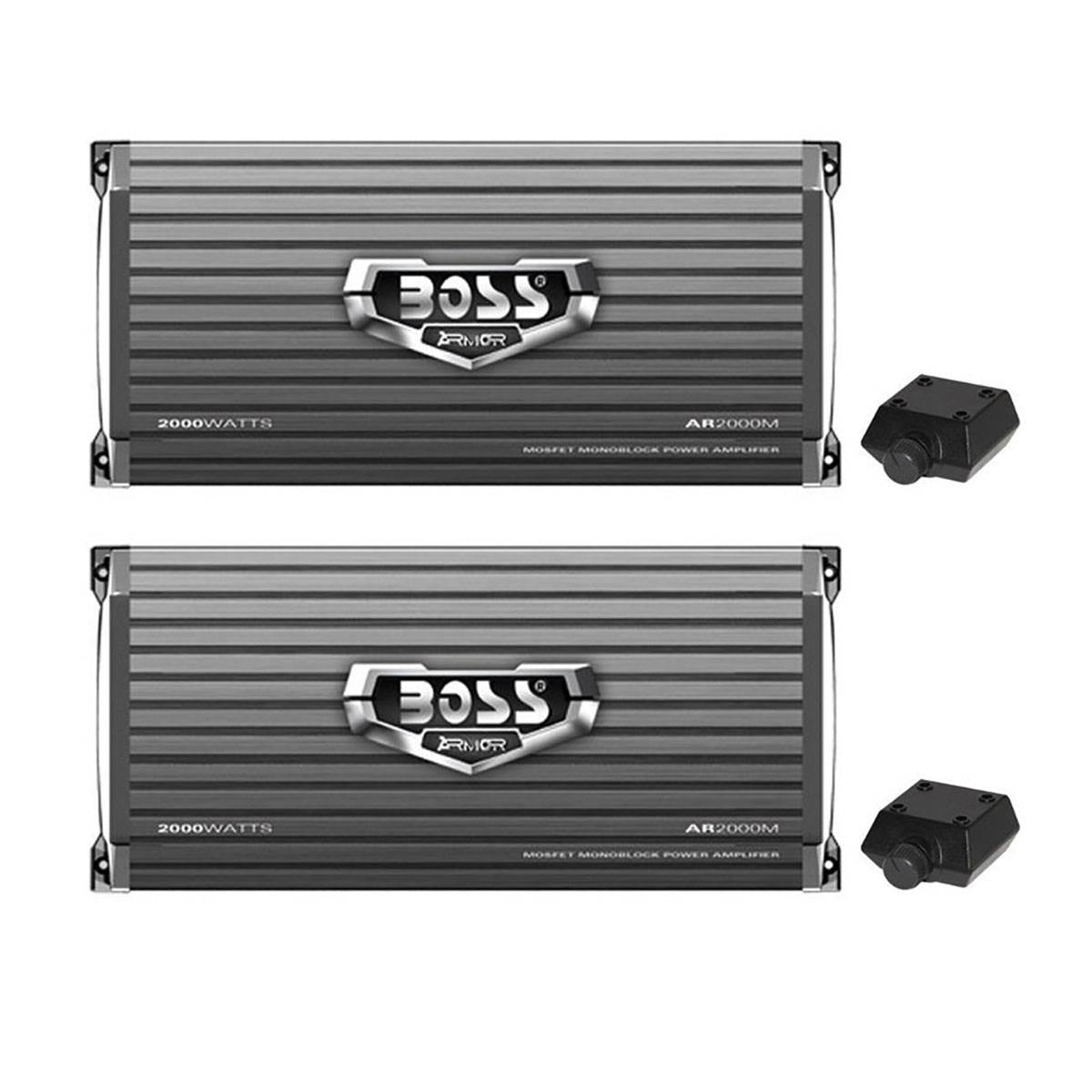 Planet Audio MB300.4D Mini Bang 4 Channel 1200 Watt Full Range Class D Power Car Amplifier with Remote 2 Pack