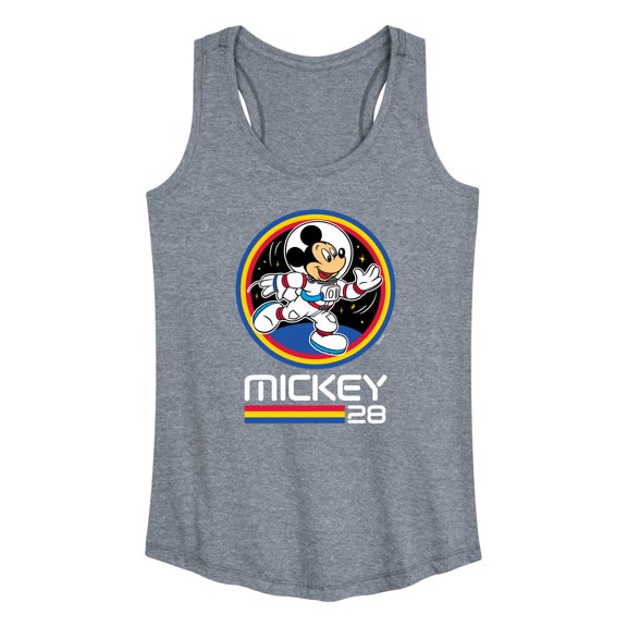 Mickey & Friends - Mickey 28 Space Badge - Women's Racerback Tank Top