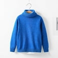 thumbnail image 2 of HAiming Children's Boys Girls Turtleneck Sweaters Kids Trendy Thickened Long Sleeve Knit Pullover Jumper Tops, 2 of 3