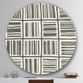 thumbnail image 3 of Designart 'Minimalist Graphics I' Geometric Metal Circle Wall Art, 3 of 3