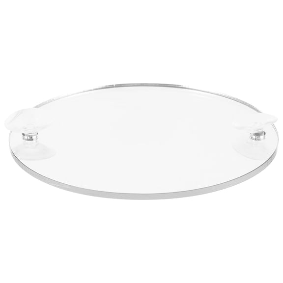 Greenadscape Fish Tank Accessory 1Pack Betta Grooming Mirror Round White Acrylic Material