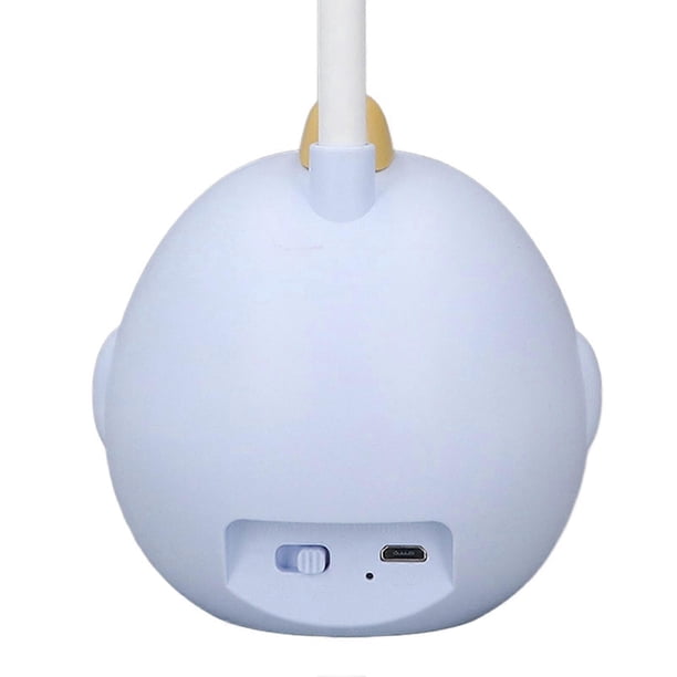 Cute LED Desk Lamp for Student 360 Degree Adjustment USB Charging Soft Light Table Lamp Night Lamp for Home Dorm Blue