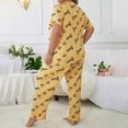 thumbnail image 5 of WCJM Womens Pajama Sets Women's Plus Size 2 Piece Pajama Set Printed Short Sleeve T Shirt and Pants Pj Set Sets, 5 of 7