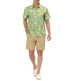 thumbnail image 2 of Lars Amadeus Men's Summer Short Sleeves Button Down Hawaiian Tropical Fruit Printed Shirts, 2 of 6