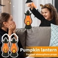thumbnail image 4 of 7.48 Inch Halloween Pumpkin Lantern with Flickering LED, Portable Jack-O-Lantern for Halloween, Vintage Halloween Lamp Handheld Lantern Oil Lamp for Halloween Decorations Indoor & Outdoor, Orange, 4 of 5