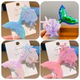 thumbnail image 2 of WORGEOUS 4pcs Mermaid Redpins tridimensional Sequin Mermaid Clip Tocado para niñas, 2 of 8