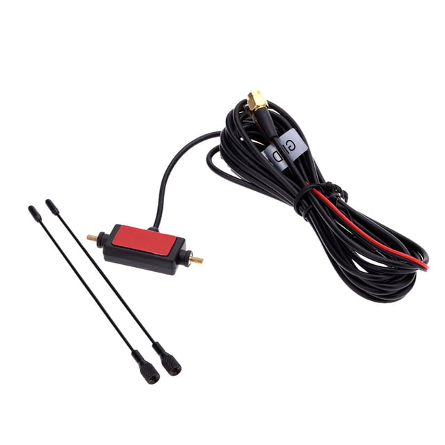Antena De Tv Digital Receptor De Señal Dvb-T Isdb-T De Teleférico Largo Con Amplificador De Rf Incorporado Amplificador De Señal De Tv De Automóvil Invisible Fácil Antena Receptora Yuarrent VI003099-00