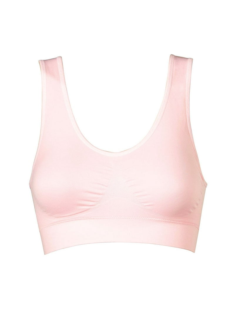 Genie Women's Seamless Nylon Comfy Wireless Smoothing Plus Size