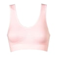 thumbnail image 4 of Women's Genie Bra 6-Pack - Comfort Sports Bras - 3 White, 3 Pastel - 2X, 4 of 4