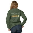 thumbnail image 3 of Gill McFinn Darter Fish Fisherman Unisex Plus Fleece Graphic Sweatshirt Brisco Brands 2X, 3 of 5