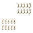 thumbnail image 2 of kurtrusly 10pcs/set Sturdy And Durable Keychains Lobster Clasps Swivel Hooks And Variety KC Gold 2Set, 2 of 6