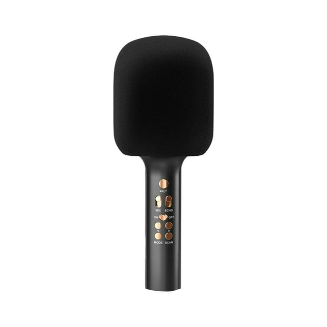 Microphone à Condensateur Bluetooth Sans Fil pour Diffusion en Direct, Chant, Karaoké avec Haut-Parleur Intégré, Portée de 10 m, 85 dB SNR, Réponse en Fréquence de 100 Hz–20 kHz, Corps en ABS