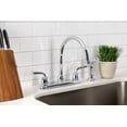 thumbnail image 4 of Kingston Brass KB721RXLSP Restoration 8-Inch Centerset Kitchen Faucet with Side Sprayer, Polished Chrome, 4 of 5