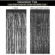 thumbnail image 4 of Paquete de 6 cortinas de flecos de aluminio negro, telón de fondo, cortinas de flecos de oropel, telón de fondo para fotos de fiesta para decoración de fiestas, 4 of 5
