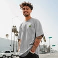 thumbnail image 4 of Dalix Alien Relaxed Heavy Cotton Short Sleeve Summer Tee Mens in Stone 3XL XXX-Large, 4 of 5