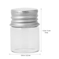 thumbnail image 4 of 20PCS 5ml Glass Storage Bottles Aluminum Wish Jars Mini Glass Bottles Transparent Bottles, 4 of 9