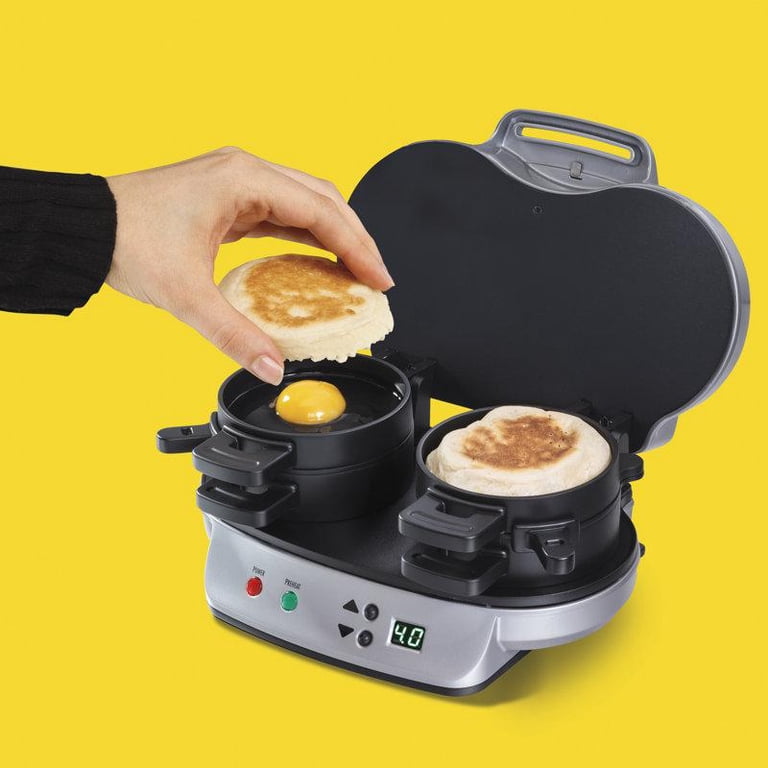 Hamilton Beach Dual Breakfast Sandwich Maker with Timer - Walmart.com