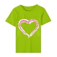 thumbnail image 5 of Diufon Chandails de la Saint-Valentin pour Femmes, Décontractés, à Manches Courtes, Col Ras du Cou, Chandails à Enfiler, Hauts Tendance Mignons, Blouse à Imprimé Graphique, 5 of 5