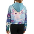 thumbnail image 6 of Chaqlin Cartoon Axolotl Flowers Print College Sweatshirts Sports Sweatshirts with Pocket Basketball Sweatshirt Soccer Sweatshirt Size 7-8, 6 of 7