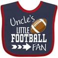 thumbnail image 3 of Inktastic Uncle's Little Football Fan Boys or Girls Baby Bib, 3 of 4