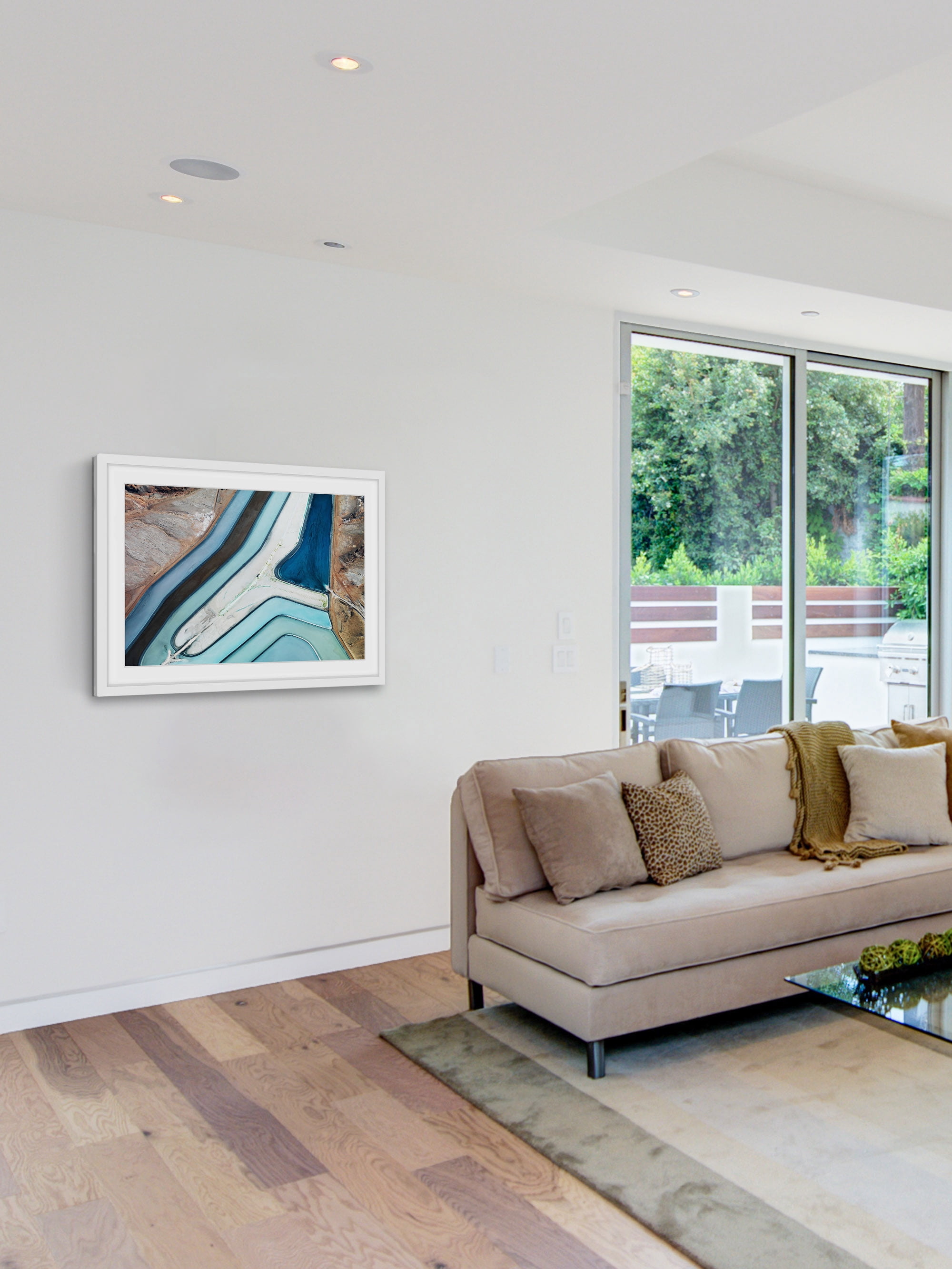 "Winding River" Framed Painting Print