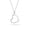 Classic Heart, variant on Elephant style Chain Pendant Necklace for Women 18 Inches