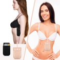 thumbnail image 4 of Conjunto de 2 piezas de ropa interior femenina de algodón, bolsa colgante para cambiarse, cepillo antirrobo, bolsa de tarjeta ultrafina y suave que se adapta al cuerpo para mujer, 4 of 5