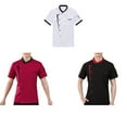 thumbnail image 1 of Chef Jacket Men Chef Coat Skin Friendly Chef Hotel Bakery Uniforms O-Neck Cheap Short Sleeve Tops Bakery Cooking Clothes Work Wear White XXXXL, 1 of 9
