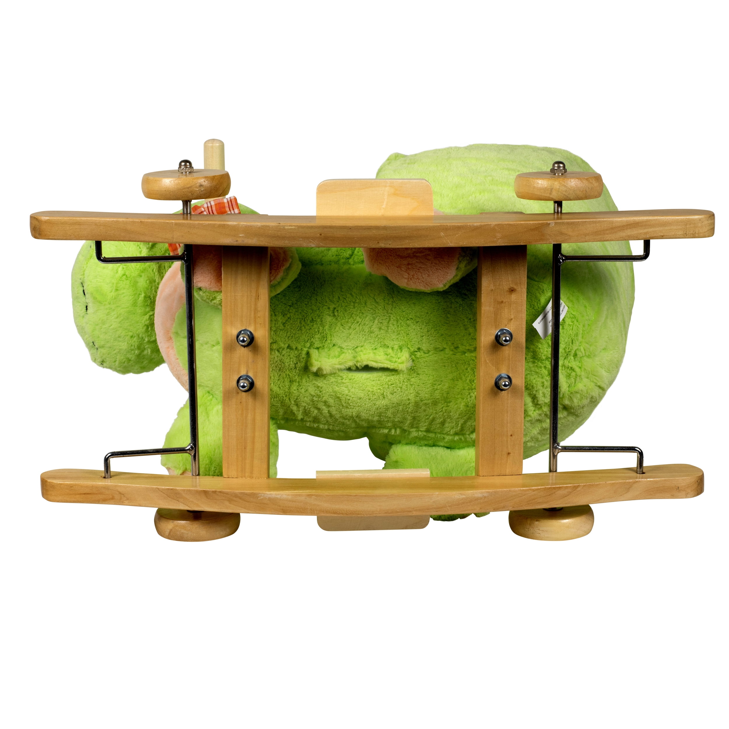 PonyLand Dino Rocking Chair with Wheels and Music, Green for Kids 18 Months and up