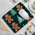 thumbnail image 2 of Gingerbread Man Square Non-Slip Rubber Bottom Printed Desk Mat Mousepad for Office and Gaming - 8.3x9.8 Inch, 2 of 6