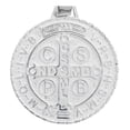 thumbnail image 4 of JOYARIS Dije Medalla Grande San Benito Diamantada Plata Ley 925 DM-0001408, 4 of 4