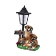 thumbnail image 4 of Estatua de perro shamjiam figura de animal con luces solares, 4 of 8