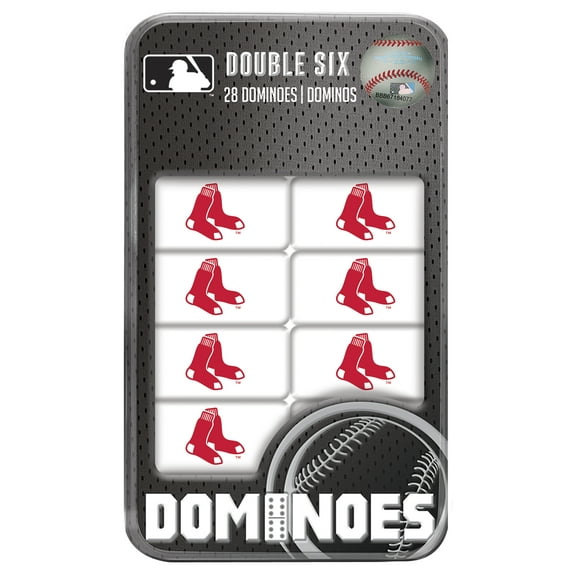 MasterPieces Officially Licensed MLB Boston Red Sox 28 Piece Dominoes Game for Adults