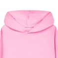 thumbnail image 4 of Ccpelsie Toddler Girls Fleece Hoodies Cable Knit Warm Pullover Kids Sweatshirt with Pockets(Pink,12-13 Years), 4 of 6