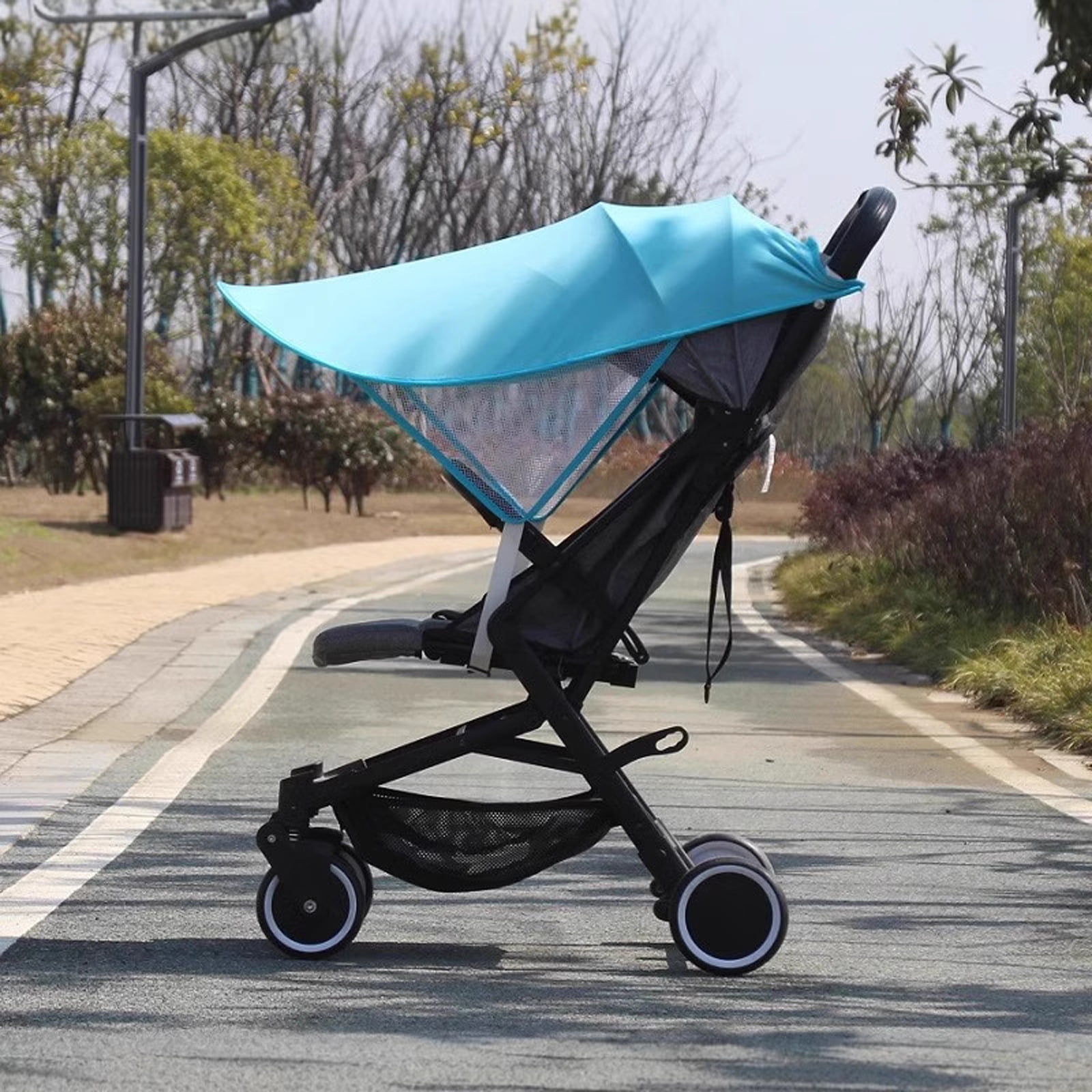 Baby Strollers Sunshade Canopy Awning Windproof Offer Sun Protections for Delicate Skin and Easy to Cleaning