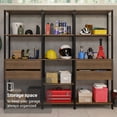 thumbnail image 5 of Madesa Garage Storage Rack with 4 Drawers and Open Shelves 78"L Multiuse Modular Organization Cabinet for Tools - Black/Brown, 5 of 11