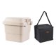 thumbnail image 2 of Cajas térmicas portátiles aisladas, enfriador de agua, contenedor de almacenamiento de alimentos Bolsas de hielo caqui 30L, 2 of 3