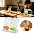 thumbnail image 2 of Sprouting Jar Complete Glass Sprout Growing with Lid Drain Stand Light Blocking Sleeve and Tray for Broccoli Sprout, 2 of 9