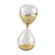thumbnail image 5 of Reloj de arena brillante y elegante, pieza decorativa para estante, dormitorio u oficina. oro, 5 of 9