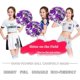 thumbnail image 2 of paquetes de pompones de animadoras con anilla para los dedos, pompones metálicos brillantes para animadoras, flores de mano premium para el equipo de animadoras para juegos deportivos y bailes, 2 of 5