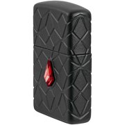 Zippo 46756 Armor Crystal Design Matte Black Metal Pocket Lighter