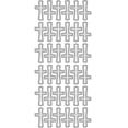 thumbnail image 1 of Autocollants Pelables - Grandes Croix - Argent, 1 of 1