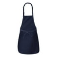thumbnail image 3 of Q-Tees Q4350 Apron Unisex Adult Full-Length with Pockets, 3 of 3
