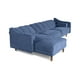 thumbnail image 5 of Sala Modular Sofá Cama Reversible Makora Velvet Azul Scotch, 5 of 9