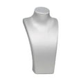 thumbnail image 3 of Expositor de busto para collares, soporte de maniquí para collares, elegante estante de almacenamiento, organizador de joyas de cuero sintético para 105 cm x 65 cm x 20 cm, 3 of 10