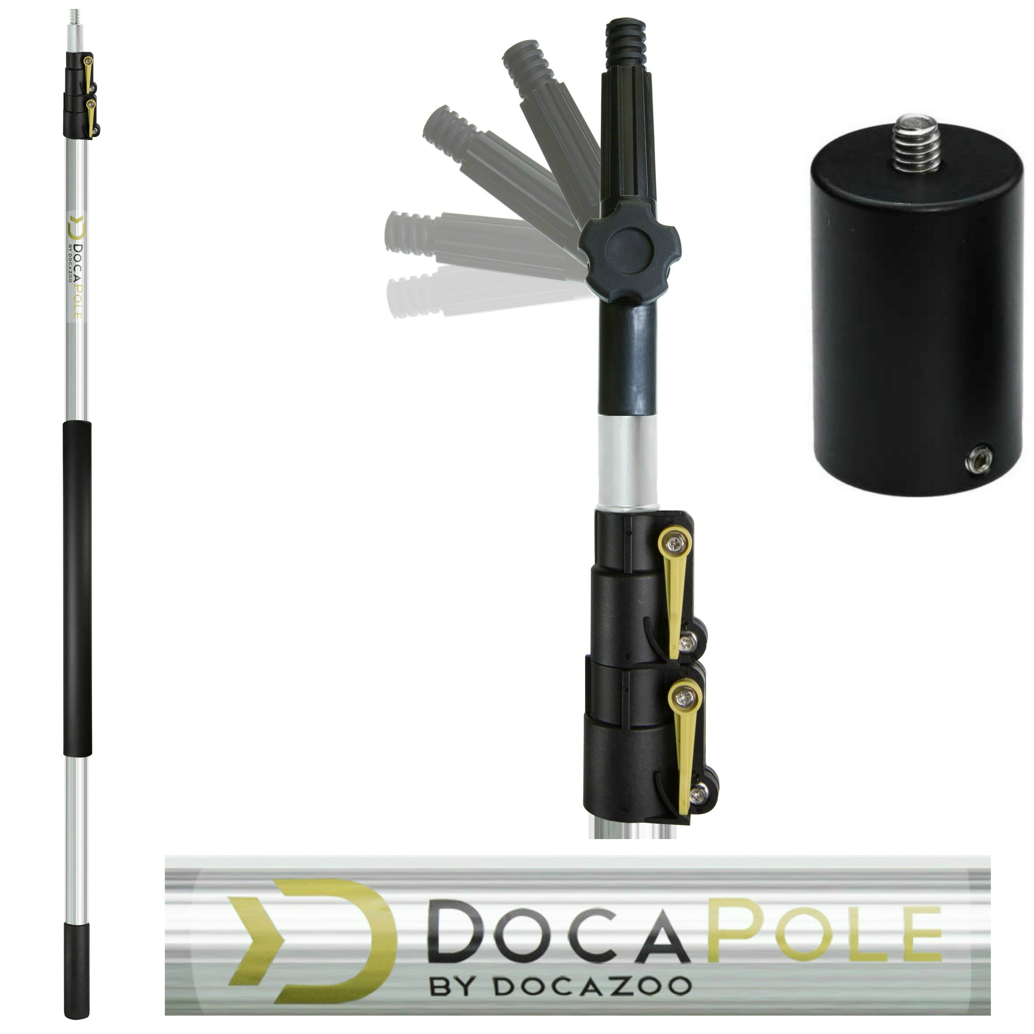 DocaPole 12 Foot Camera Pole 512 ft Extension Pole + Camera Adapter