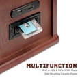 thumbnail image 4 of Direct Power Plus 10-in-1 Vinyl Record Player Turntable Stereo System with Bluetooth Connection, CD & Cassette Player, AM/FM Radio, USB & SD Slot, 4 of 10